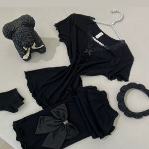 بيجامة نص كم ساده