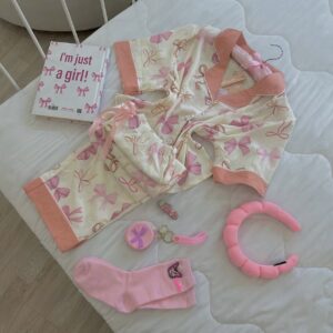 بيجامة نص كم ببيونة