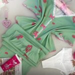 بيجامة نص كم بييونة بلا ازرار